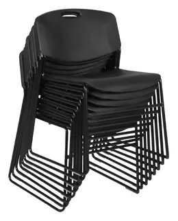 Plastic Stacking Chair - Set of 8 - Zeng Series
