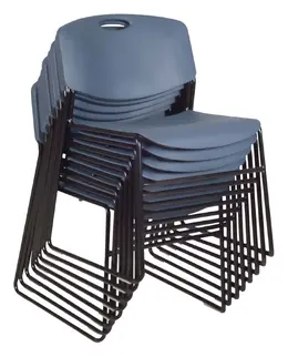 Plastic Stacking Chair - Set of 8 - Zeng Series
