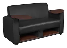 Loveseat with Tablet Arms and Storage - Supernova
