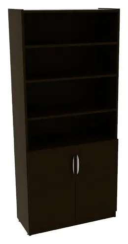 Bookcase with Locking Doors - PL Laminate
