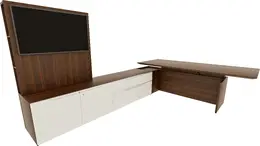 Height Adjustable L Shaped Desk - Nex