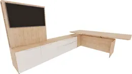 Height Adjustable L Shaped Desk - Nex