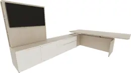 Height Adjustable L Shaped Desk - Nex