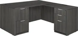 L Shaped Desk with Drawers - Legacy