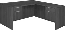 L Shaped Desk with Suspended Drawers - Legacy