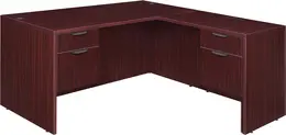 L Shaped Desk with Suspended Drawers - Legacy