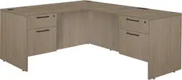 L Shaped Desk with Suspended Drawers - Legacy
