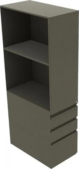 Storage Tower with Drawers and Shelves