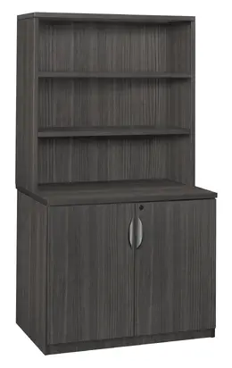 2 Door Storage Cabinet with Hutch - Legacy