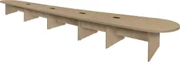 Racetrack Conference Table with Power - Legacy
