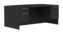 Bow Front Desk with Drawers - Concept 400E
