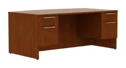 Bow Front Desk with Drawers - Concept 400E