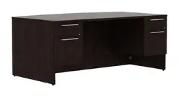 Bow Front Desk with Drawers - Concept 400E