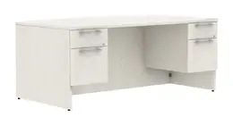 Bow Front Desk with Drawers - Concept 400E