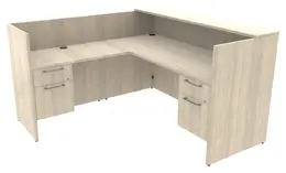 L Shaped Reception Desk with Drawers - Concept 400E