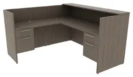 L Shaped Reception Desk with Drawers - Concept 400E