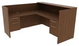 L Shaped Reception Desk with Drawers - Concept 400E