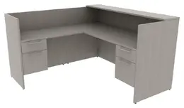 L Shaped Reception Desk with Drawers - Concept 400E