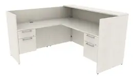 L Shaped Reception Desk with Drawers - Concept 400E