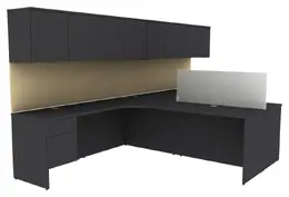 Two Person Desk with Storage - Concept 400E