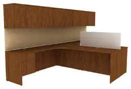 Two Person Desk with Storage - Concept 400E