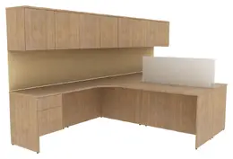 Two Person Desk with Storage - Concept 400E