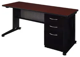 Single Pedestal Desk - Fusion