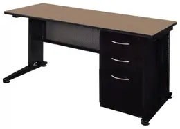 Single Pedestal Desk - Fusion