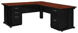 L Shaped Desk with Drawers - Legacy