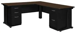 L Shaped Desk with Drawers - Legacy