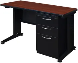 Single Pedestal Desk - Fusion