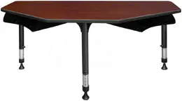 2 Person Classroom Desk with Book Storage - I Promise