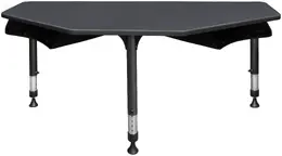 2 Person Classroom Desk with Book Storage - I Promise