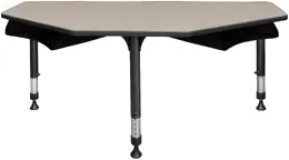 2 Person Classroom Desk with Book Storage - I Promise