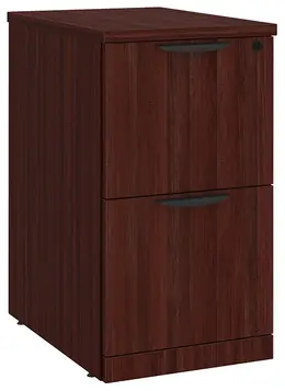 2 Drawer Mobile Pedestal - 28.25" Tall - PL Laminate