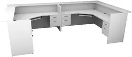 2 Person Reception Desk - Maverick