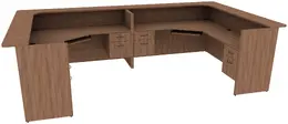 2 Person Reception Desk - Maverick