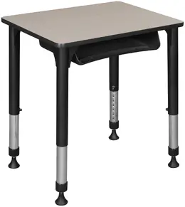 Height Adjustable Classroom Desk with Storage - I Promise