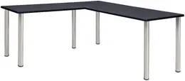 L Shaped Desk with Metal Legs - Kee