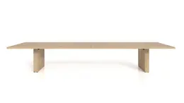 Rectangular Conference Table with Panel Base