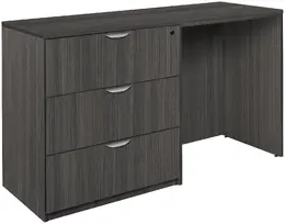 Standing Desk with File Cabinet - Legacy