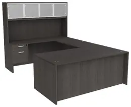 U Shaped Desk with Hutch - HL
