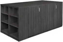 Storage Cabinet Quad with Bookcase - Legacy