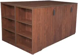 Storage Cabinet Quad with Bookcase - Legacy