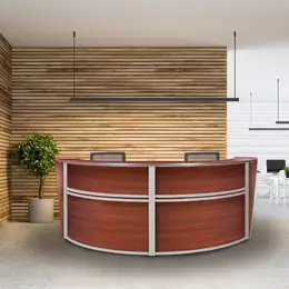 2 Person Curved Reception Desk - Marque 