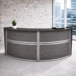 2 Person Curved Reception Desk - Marque 