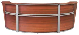 3 Person Curved Reception Desk - Marque