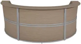 3 Person Curved Reception Desk - Marque