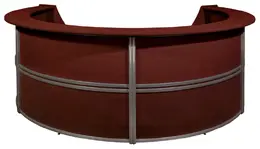 4 Person Curved Reception Desk - Marque 