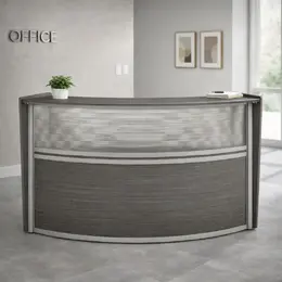 Curved Reception Desk - Marque Plexi